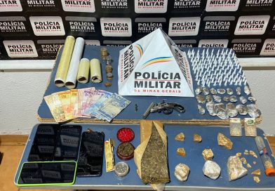 Polícia Militar apreende drogas e arma de fogo durante patrulhamento em Frutal