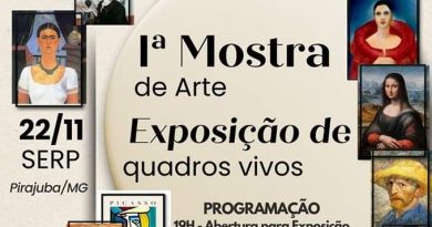 Pirajuba recebe hoje a Exposição de Quadros Vivos com releituras de obras famosas