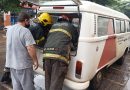 Bombeiros registram princípio de incêndio em veículo em Ituiutaba