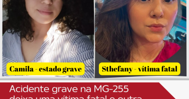 Acidente grave na MG-255 entre Itapagipe e São Francisco de Sales deixa uma vítima fatal e outra em estado grave